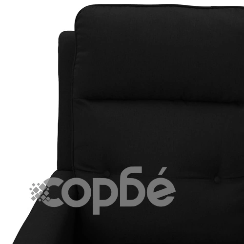 Масажен стол, черен, текстил ➤ топ цена ➤ sorbe.bg