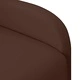 Wingback реклайнер стол, кафяв, изкуствена кожа