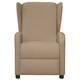 Wingback масажен стол, капучинo, изкуствена кожа