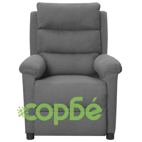 Масажен стол, светлосив, текстил ➤ топ цена ➤ sorbe.bg