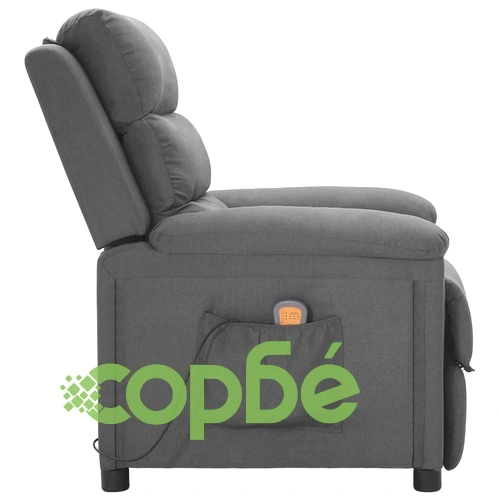 Масажен стол, светлосив, текстил ➤ топ цена ➤ sorbe.bg