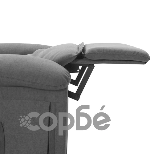 Масажен стол, светлосив, текстил ➤ топ цена ➤ sorbe.bg