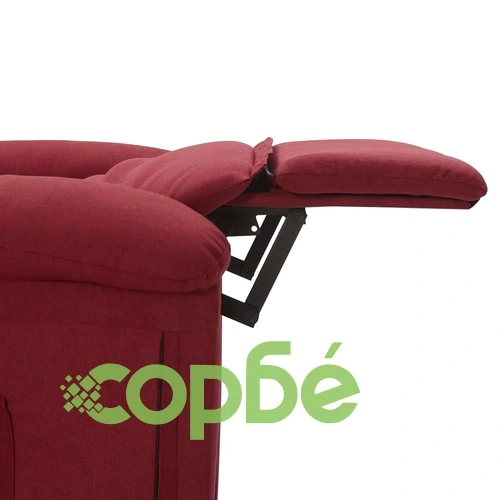 Масажен стол, виненочервен, текстил ➤ топ цена ➤ sorbe.bg