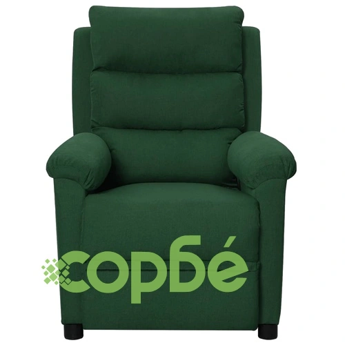 Масажен стол, тъмнозелен, текстил ➤ топ цена ➤ sorbe.bg