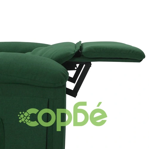 Масажен стол, тъмнозелен, текстил ➤ топ цена ➤ sorbe.bg