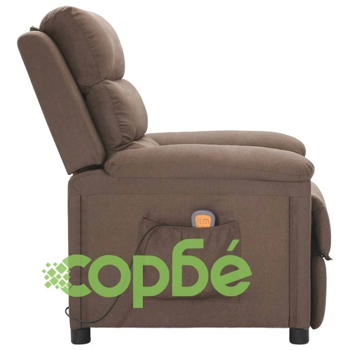 Масажен стол, таупе, текстил ➤ топ цена ➤ sorbe.bg