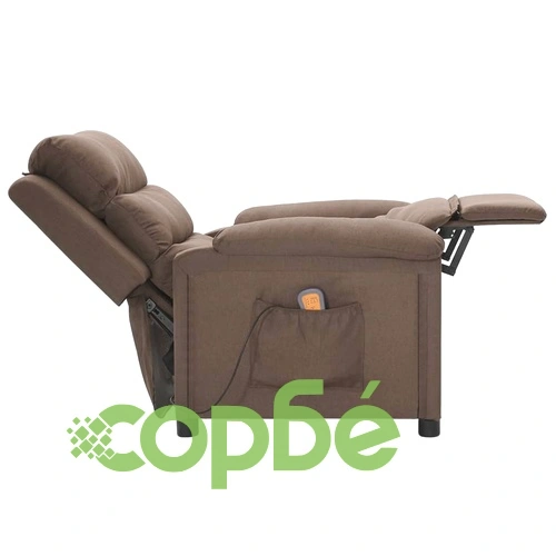 Масажен стол, таупе, текстил ➤ топ цена ➤ sorbe.bg