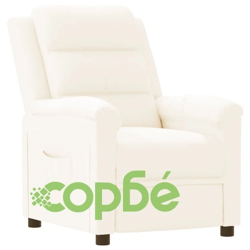 Реклайнер, кремав, изкуствена кожа ➤ топ цена ➤ sorbe.bg