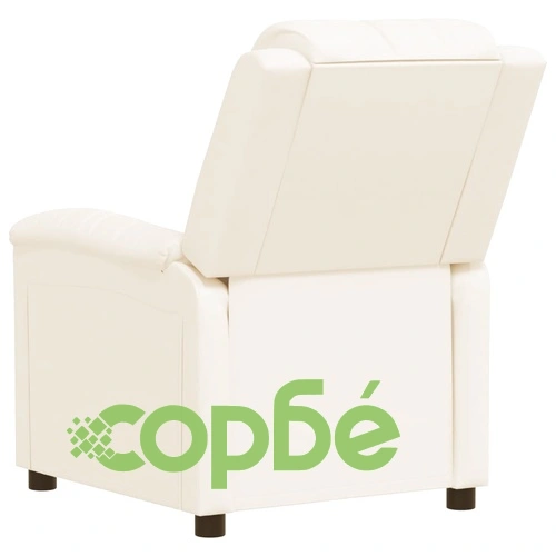 Реклайнер, кремав, изкуствена кожа ➤ топ цена ➤ sorbe.bg