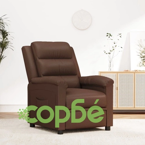 Наклоняем стол, кафяв, изкуствена кожа ➤ топ цена ➤ sorbe.bg