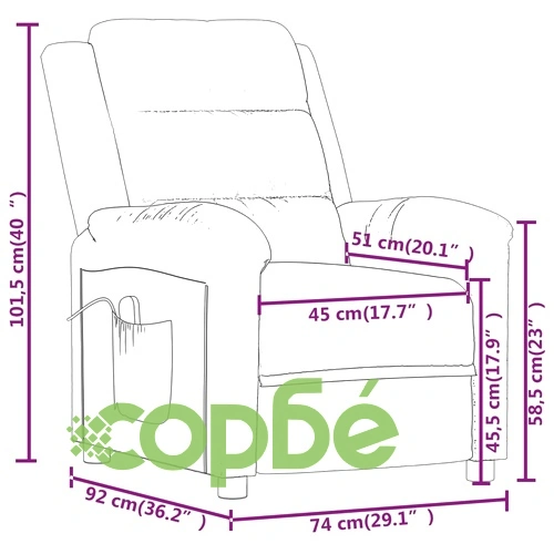 Масажен стол, черен, кадифе ➤ топ цена ➤ sorbe.bg