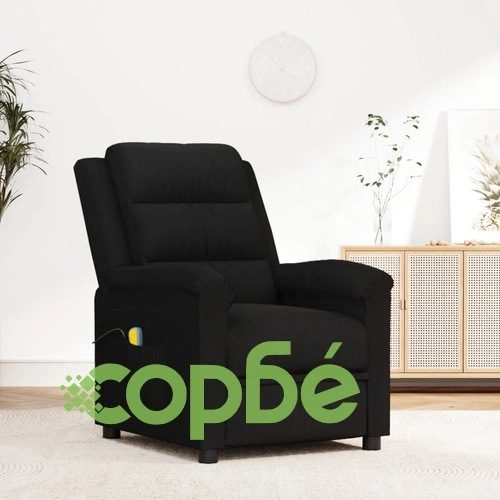 Масажен стол, черен, кадифе ➤ топ цена ➤ sorbe.bg