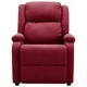 Wingback масажен стол, виненочервен, текстил