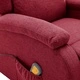 Wingback масажен стол, виненочервен, текстил