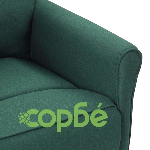 Масажен стол, тъмнозелен, текстил ➤ топ цена ➤ sorbe.bg