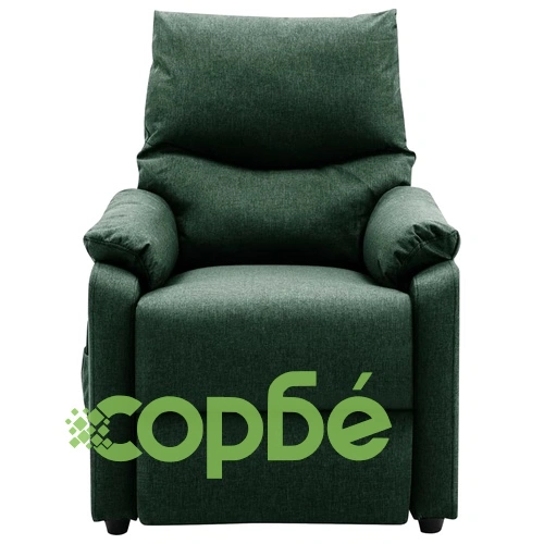 Масажен стол, тъмнозелен, текстил ➤ топ цена ➤ sorbe.bg