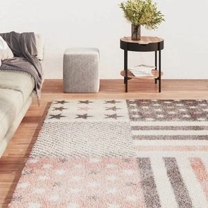 Детски килим 200x290 см със звездна шарка розово