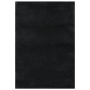 Миещ се килим мек къс косъм 160x230 см противоплъзгащ черен