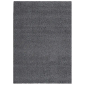 Миещ се килим мек къс косъм 160x230 см противоплъзгащ антрацит