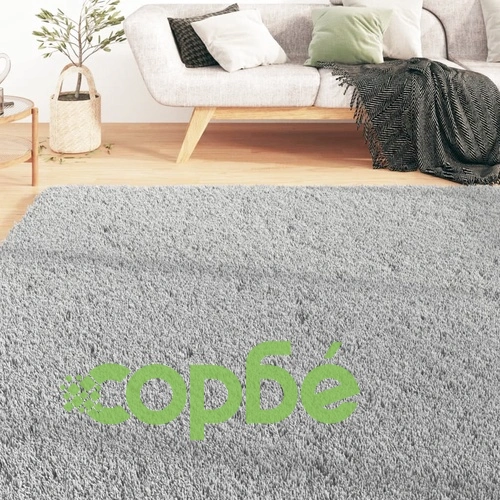 Миещ се килим мек къс косъм 120x170 см противоплъзгащ сив ➤ топ цена ➤ sorbe.bg