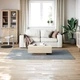 Миещ се килим мек къс косъм 160x230 см противоплъзгащ сив