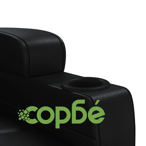 Масажен стол, черен, изкуствена кожа ➤ топ цена ➤ sorbe.bg