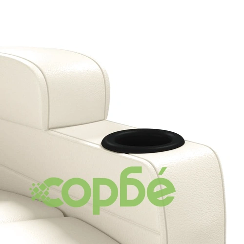 Масажен стол, кремавобял, изкуствена кожа ➤ топ цена ➤ sorbe.bg