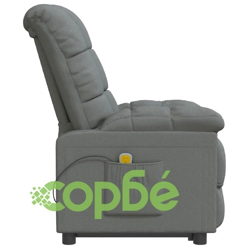 Масажен стол, тъмносив, текстил ➤ топ цена ➤ sorbe.bg