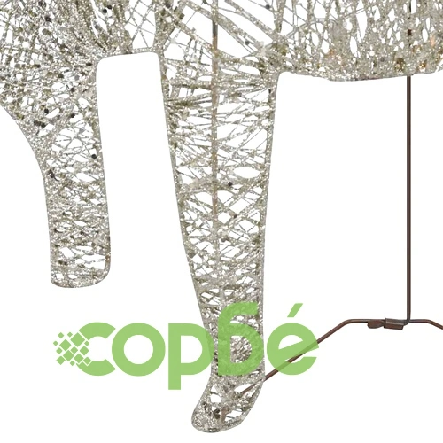 Коледни елени, 2 бр, златисти, 40 LED ➤ топ цена ➤ sorbe.bg