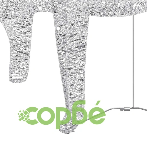 Коледни елени, 2 бр, сребристи, 40 LED ➤ топ цена ➤ sorbe.bg