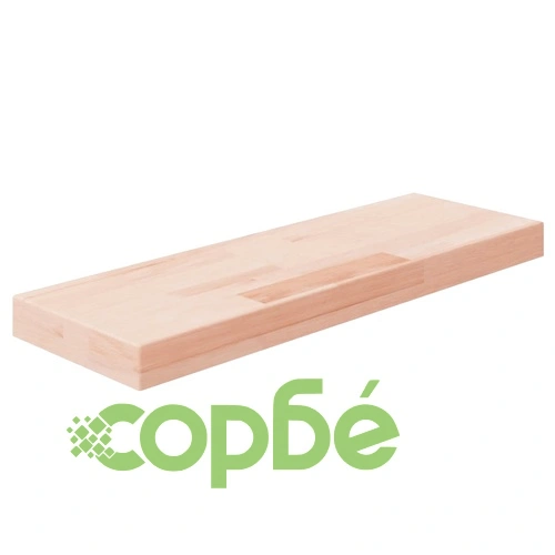 Дъска за рафт, 60x20x4 см, необработен масивен дъб ➤ топ цена ➤ sorbe.bg
