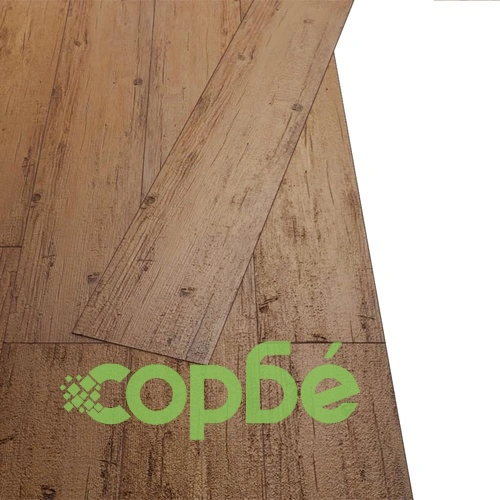 Самозалепващи подови дъски, PVC, 2,51 м², 2 мм, орехово кафяво ➤ топ цена ➤ sorbe.bg