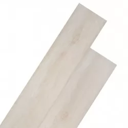 Самозалепващи подови дъски PVC 2,51 кв.м. 2 мм класически бял дъб