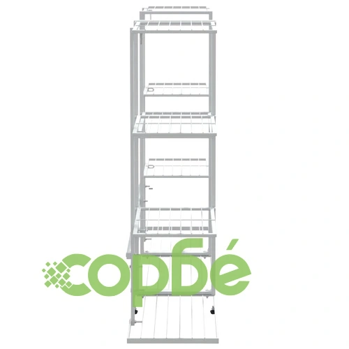 Стойка за цветя, 94,5x25x89 см, бяла, желязо ➤ топ цена ➤ sorbe.bg