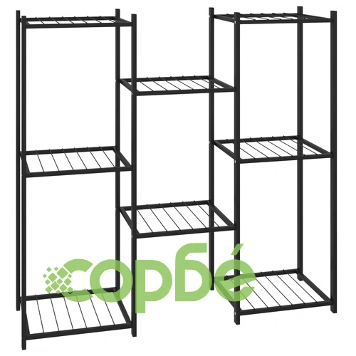 Стойка за цветя, 83x25x80 см, черна, желязо на топ цена от sorbe.bg Стойка за цветя, 83x25x80 см, черна, желязо ➤ топ цена ➤ sorbe.bg
