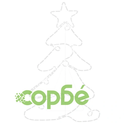 Фигура коледно дърво със 144 светодиода, 88x56 см ➤ топ цена ➤ sorbe.bg