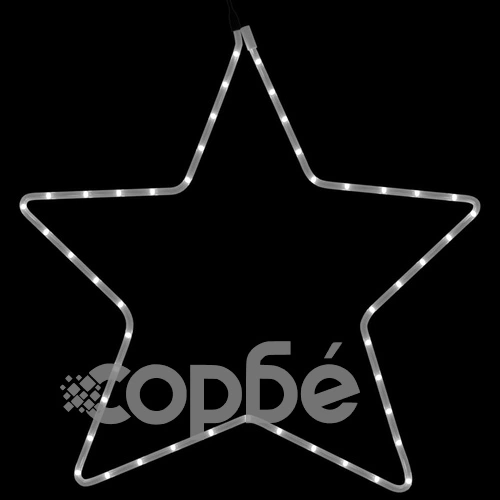Фигура Коледна звезда с 48 светодиода, топло бяло, 56 см ➤ топ цена ➤ sorbe.bg