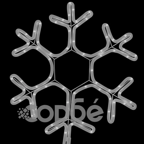 Коледна фигура снежинка със 72 светодиода, топло бяло, 38x37 см ➤ топ цена ➤ sorbe.bg