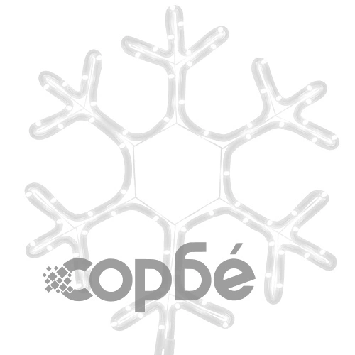 Коледна фигура снежинка със 72 светодиода, топло бяло, 38x37 см ➤ топ цена ➤ sorbe.bg