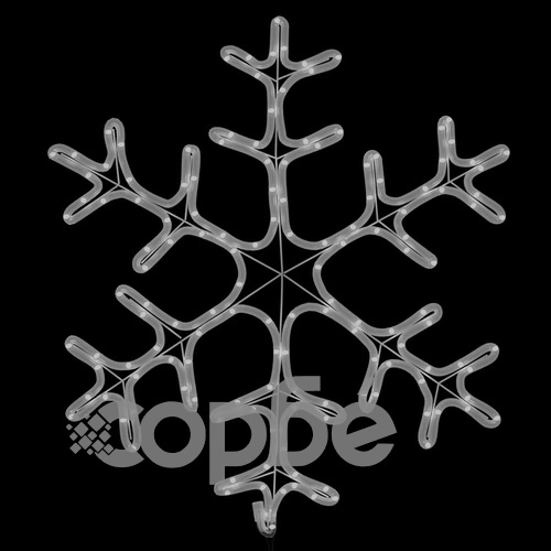 Коледна фигура снежинка със 144 светодиода топло бяло 59x59 см ➤ топ цена ➤ sorbe.bg