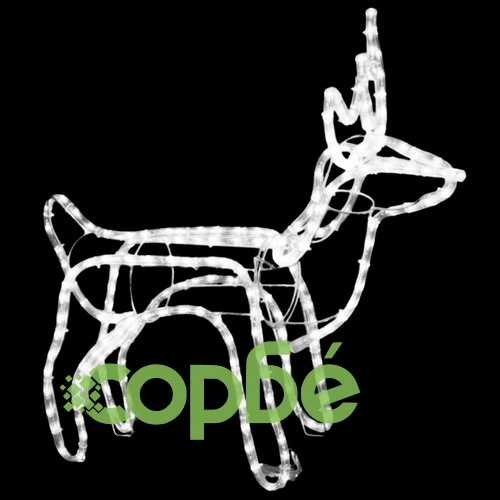 Коледна фигура северен елен, топло бяло, 60x30x60 см ➤ топ цена ➤ sorbe.bg