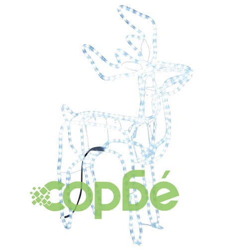 Коледна фигура северен елен, студено бяло, 76x42x87 см ➤ топ цена ➤ sorbe.bg
