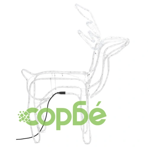 Коледна фигура северен елен, студено бяло, 76x42x87 см ➤ топ цена ➤ sorbe.bg