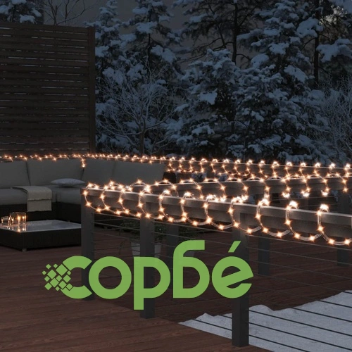 Светещ маркуч с 1200 светодиода топло бяло 50 м PVC ➤ топ цена ➤ sorbe.bg