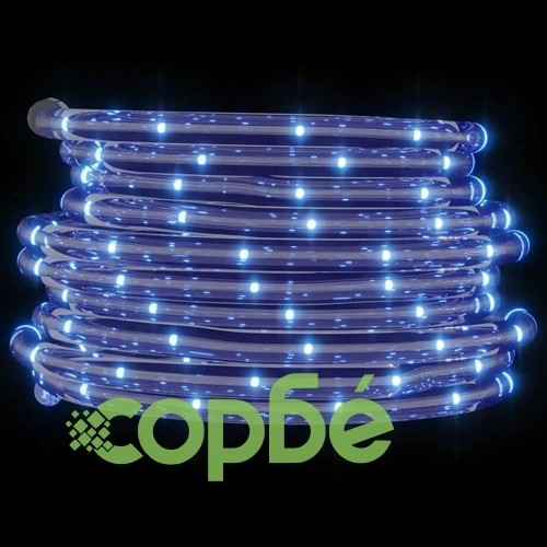 Светещ маркуч с 240 светодиода студено бяло 10 м PVC ➤ топ цена ➤ sorbe.bg