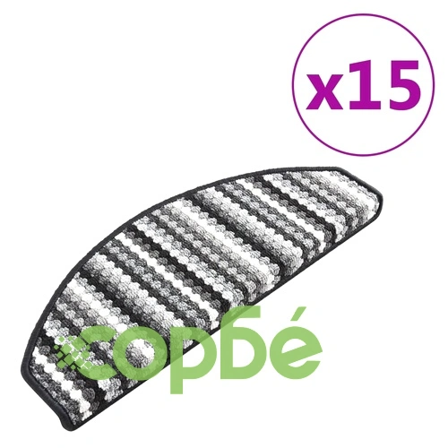 Самозалепващи стелки за стълби, 15 бр, 65x24x4 см, пъстри ➤ топ цена ➤ sorbe.bg