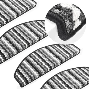 Самозалепващи стелки за стълби, 15 бр, 65x24x4 см, пъстри