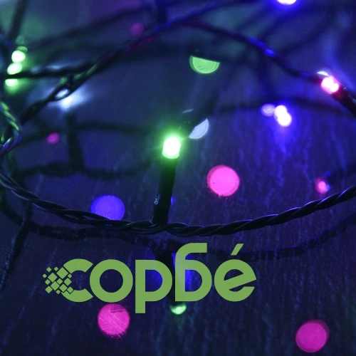 LED стринг с 1000 LED пастелен многоцветен 100 м PVC ➤ топ цена ➤ sorbe.bg