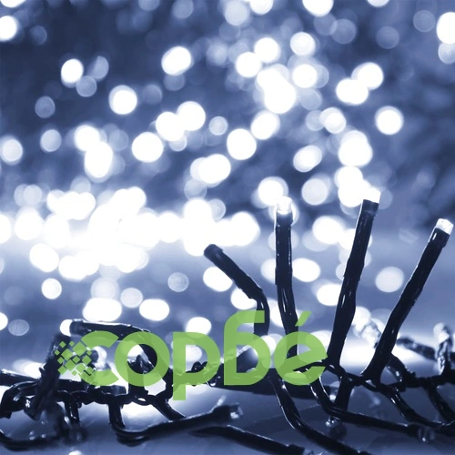 LED клъстърен стринг с 400 LED студено бяло 7,4 м PVC ➤ топ цена ➤ sorbe.bg
