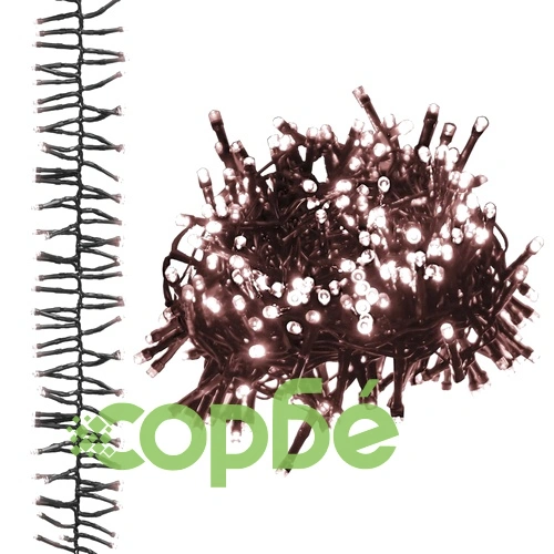 LED клъстърен стринг с 2000 LED топло бяло 17 м PVC ➤ топ цена ➤ sorbe.bg